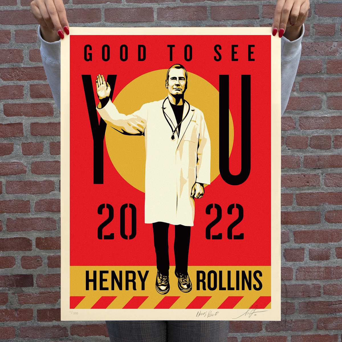 Good To See You, by Shepard Fairey, 2022