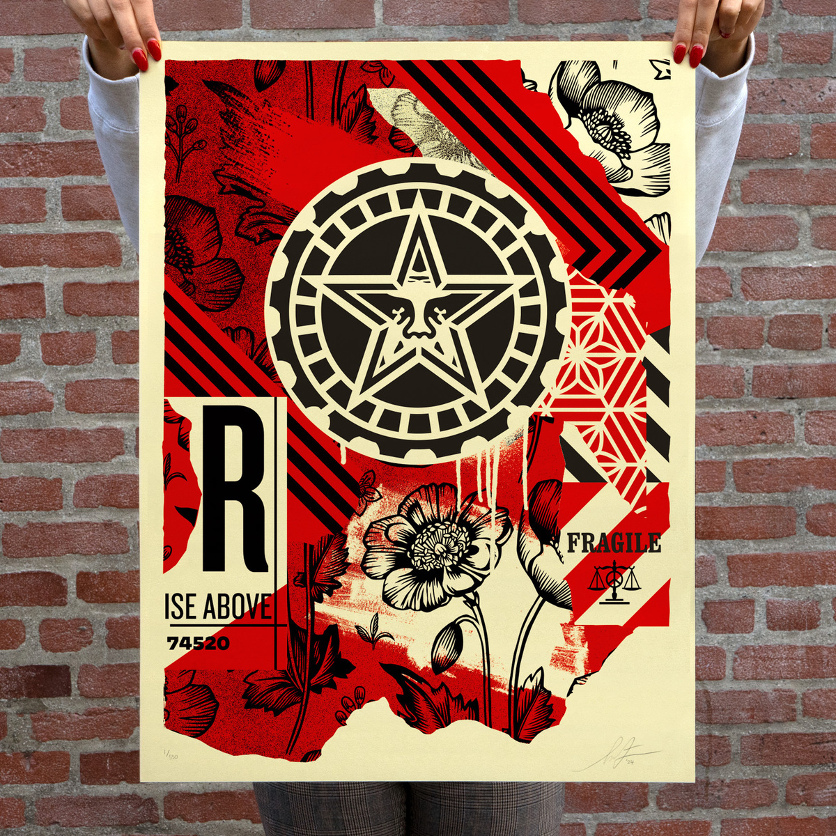 Gears Of Justice, by Shepard Fairey, 2024