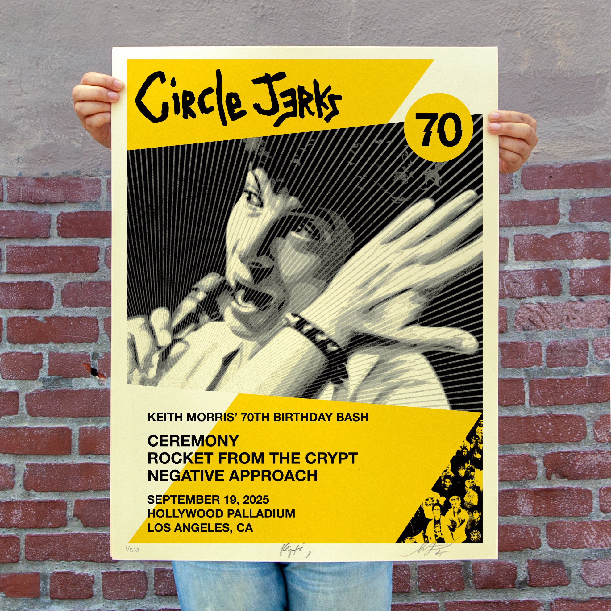 Circle Jerks (Keith Morris 70th), by Shepard Fairey, 2025