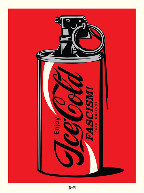 Ice Cold Fascism (Red) , by Nevermade, 2025