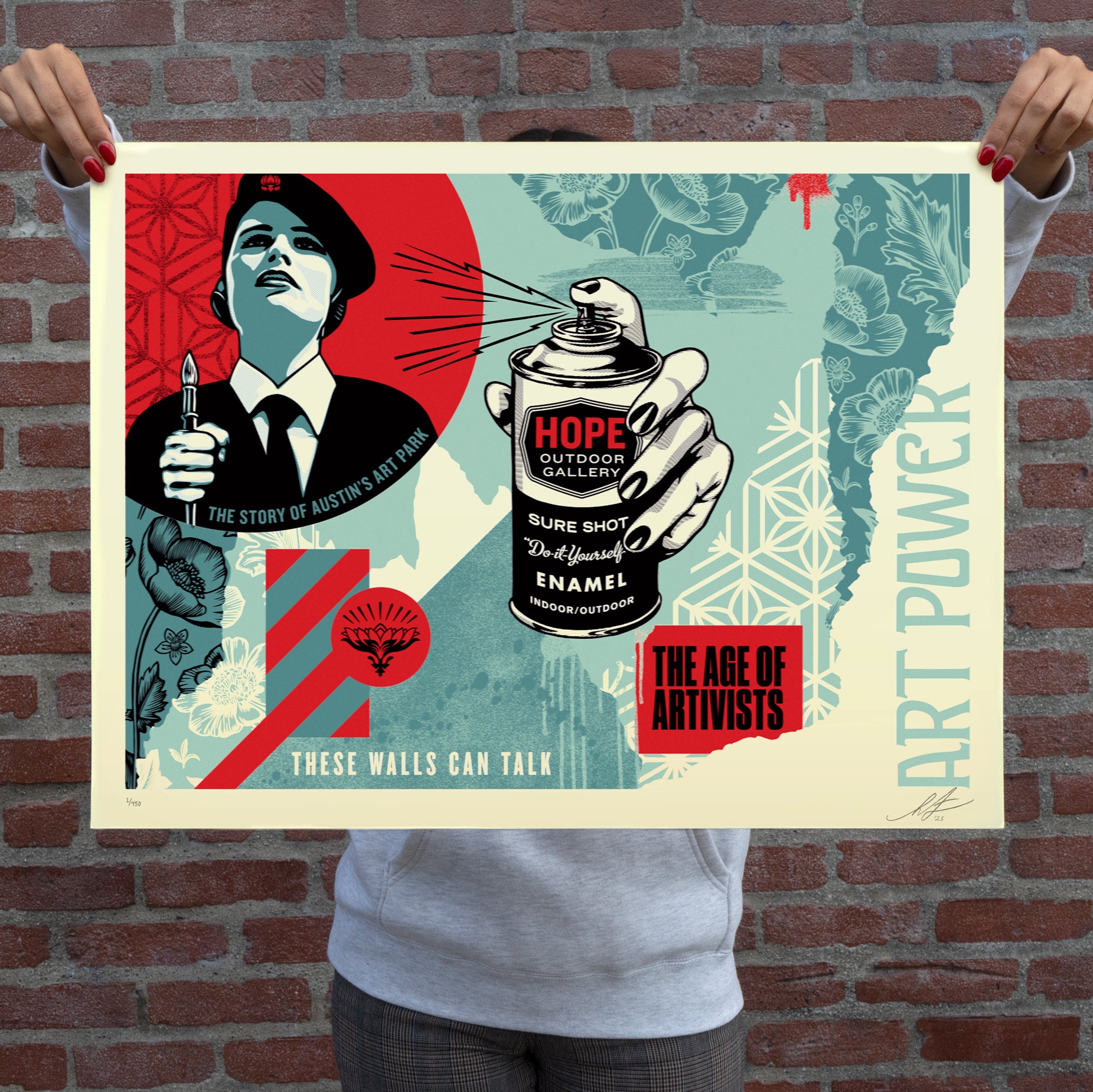 Hope Outdoor Gallery Print, by Shepard Fairey, 2025