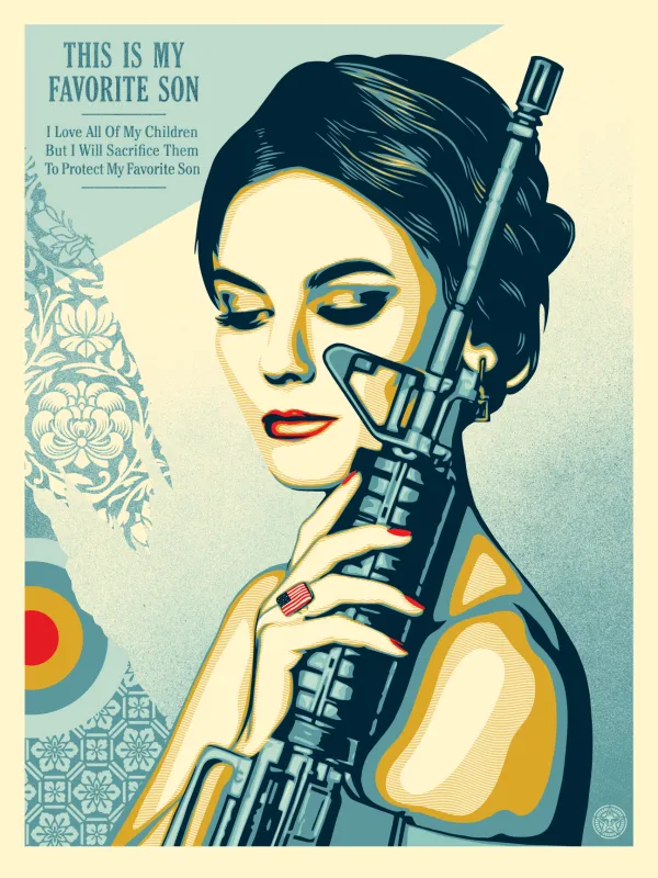 Miss America's Favorite Son, by Shepard Fairey, 2026