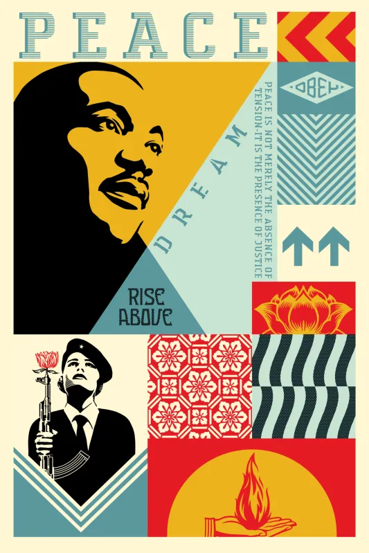 Dreams Of Peace, by Shepard Fairey, 2026