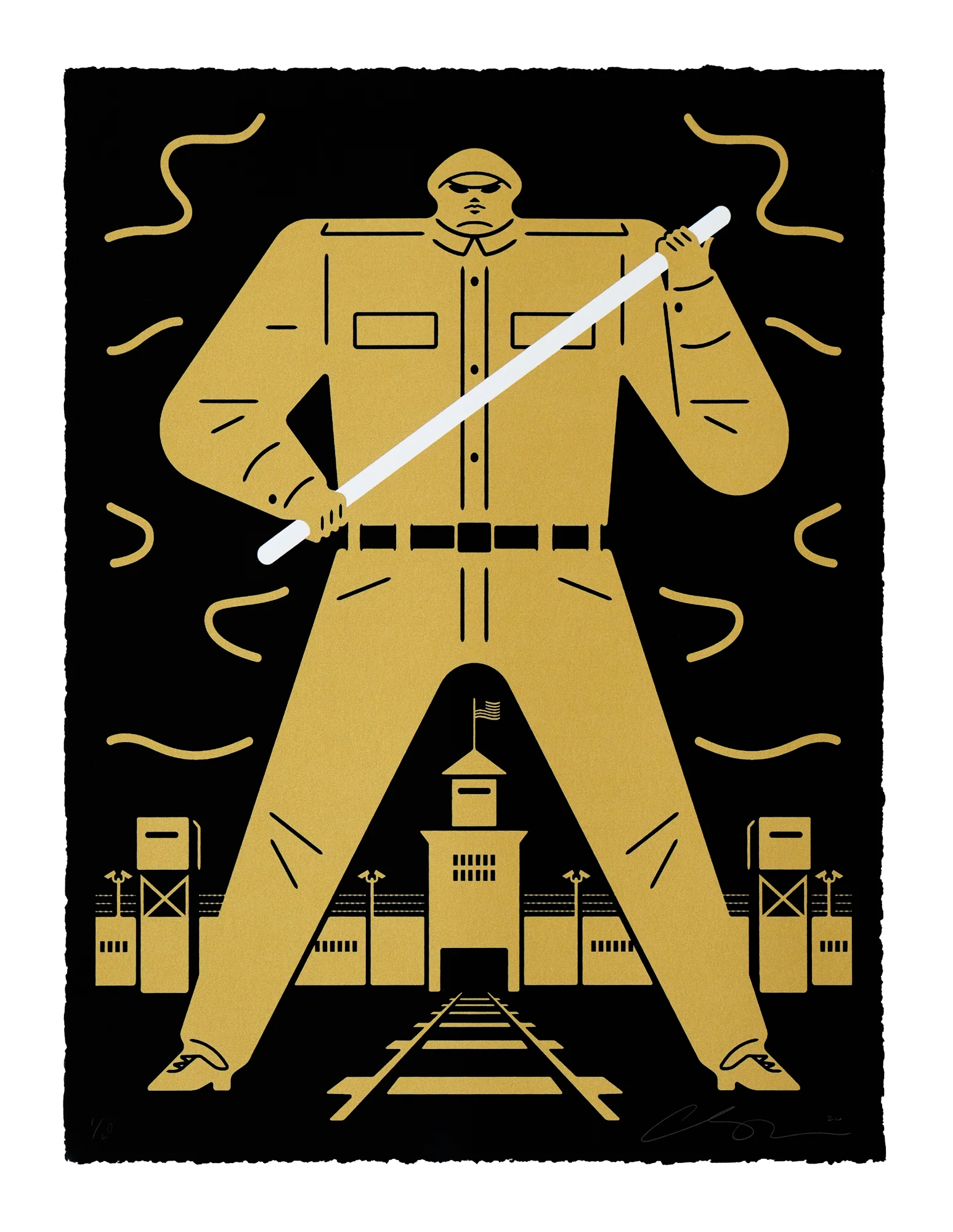 Last Stop America, Land Of The Free (Gold), by Cleon Peterson, 2026