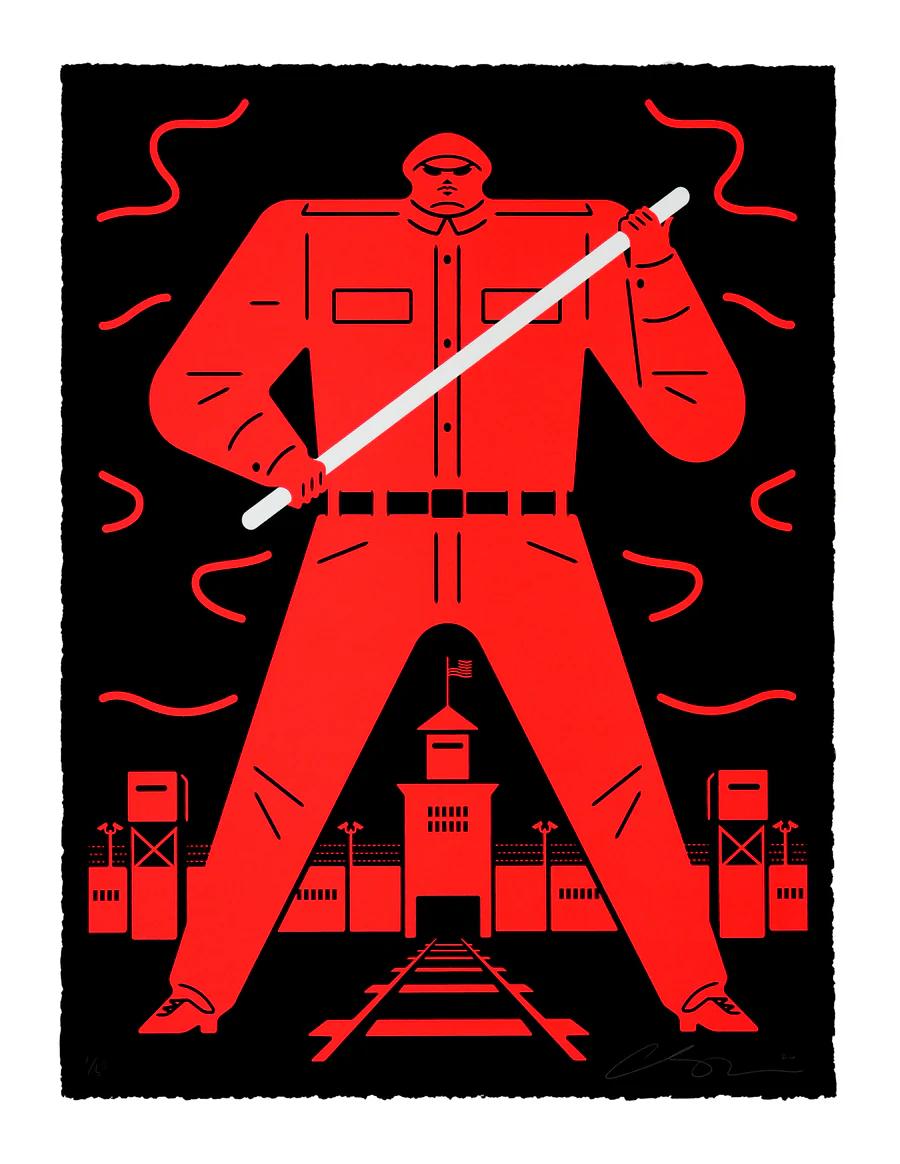 Last Stop America, Land Of The Free (Red), by Cleon Peterson, 2026