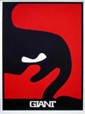 Four Panel Red Face – Upper Left, by Shepard Fairey, 1997