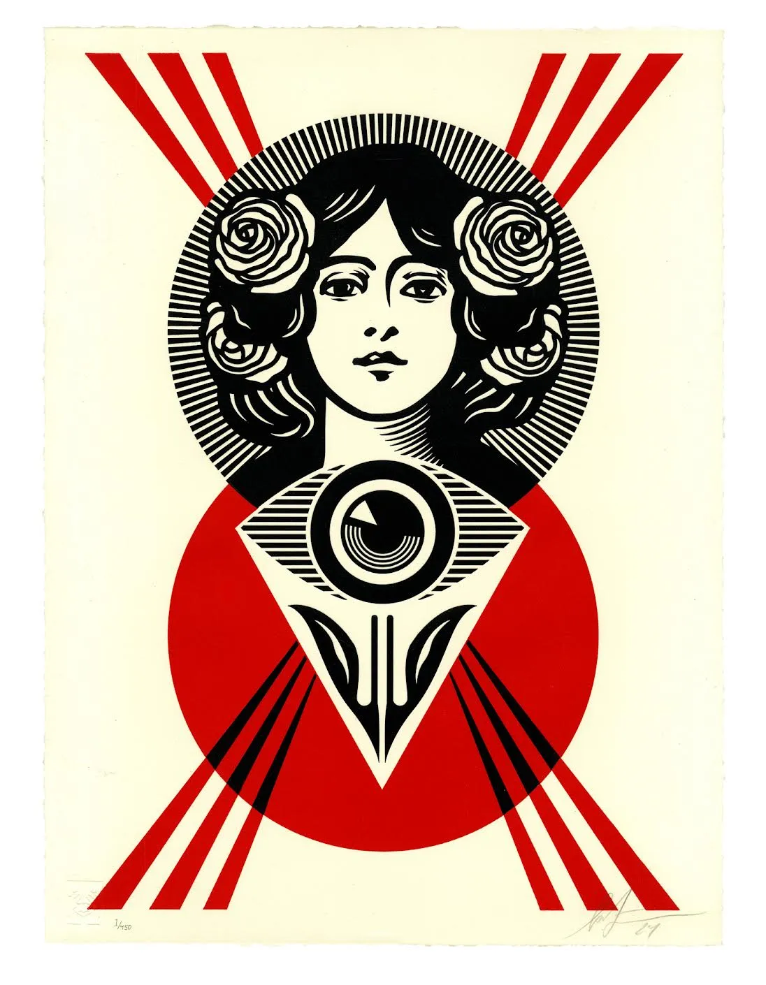 Third Eye Open Letterpress, by Shepard Fairey, 2024