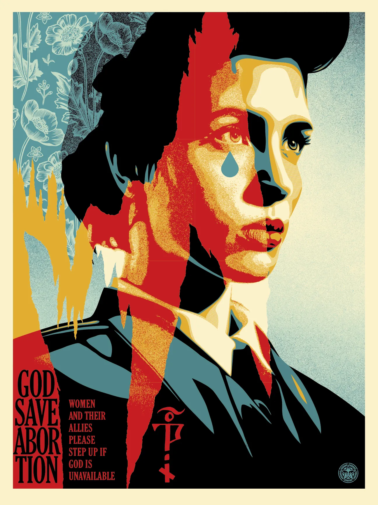 God Save Abortion, by Shepard Fairey, 2025