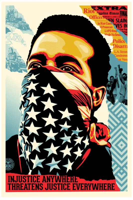 American Rage, by Shepard Fairey, 2020