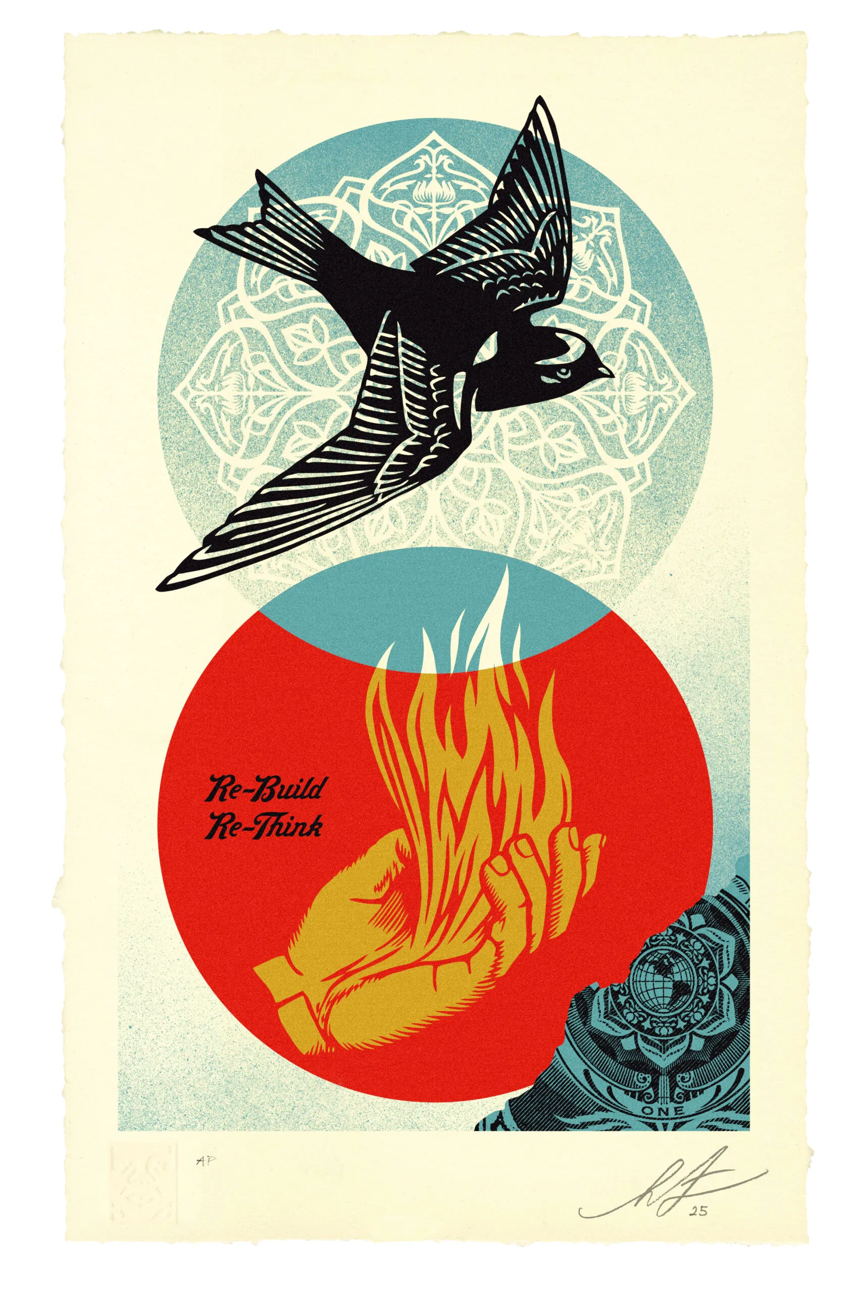 Re-build/re-think Letterpress, by Shepard Fairey, 2025
