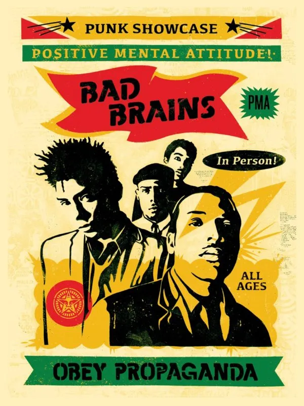 Bad Brains Punk Showcase (rasta), by Shepard Fairey, 2016