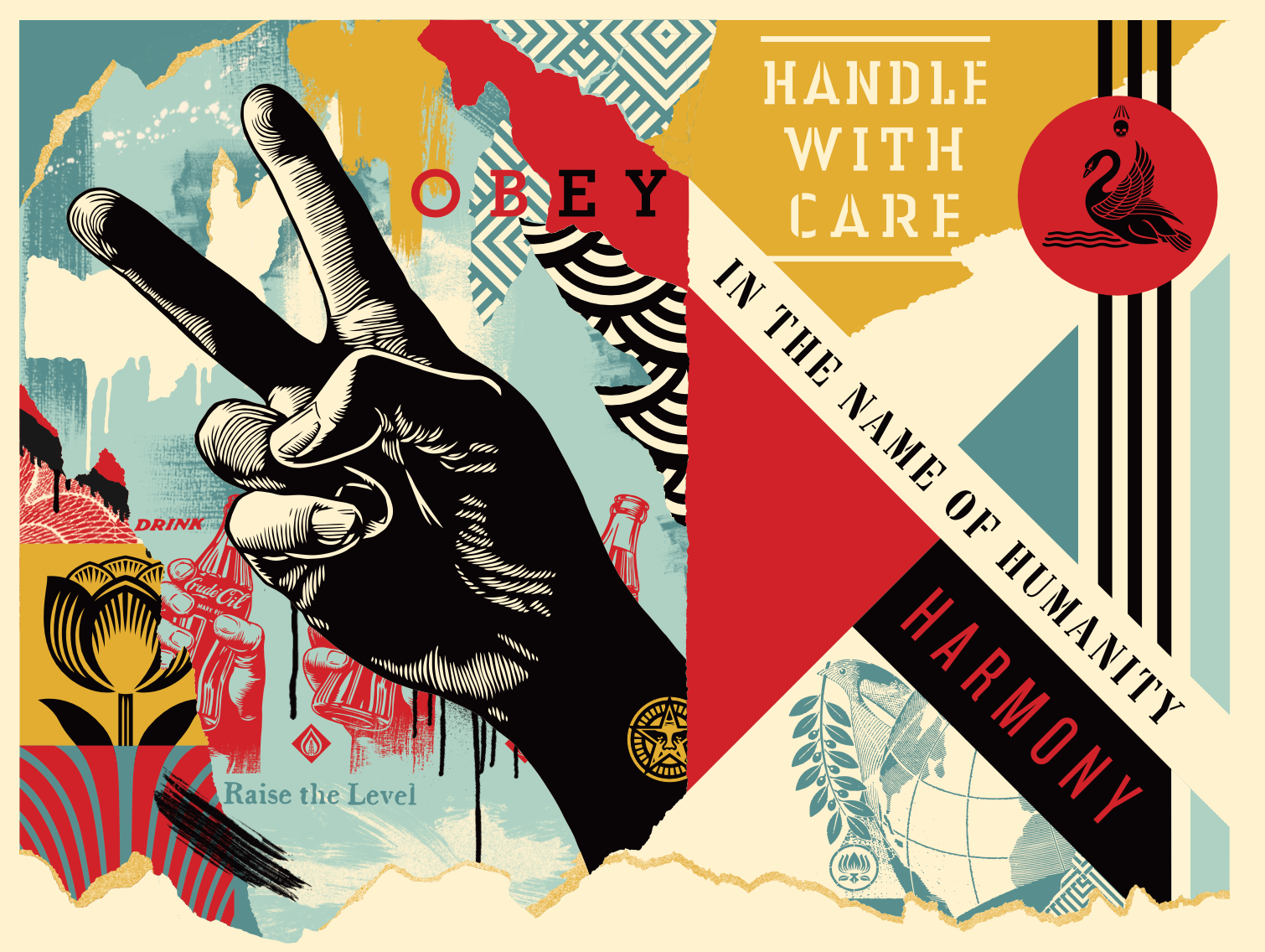Handle With Care Large Format, by Shepard Fairey, 2024