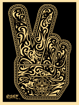 Peace Fingers, by Shepard Fairey, 2006