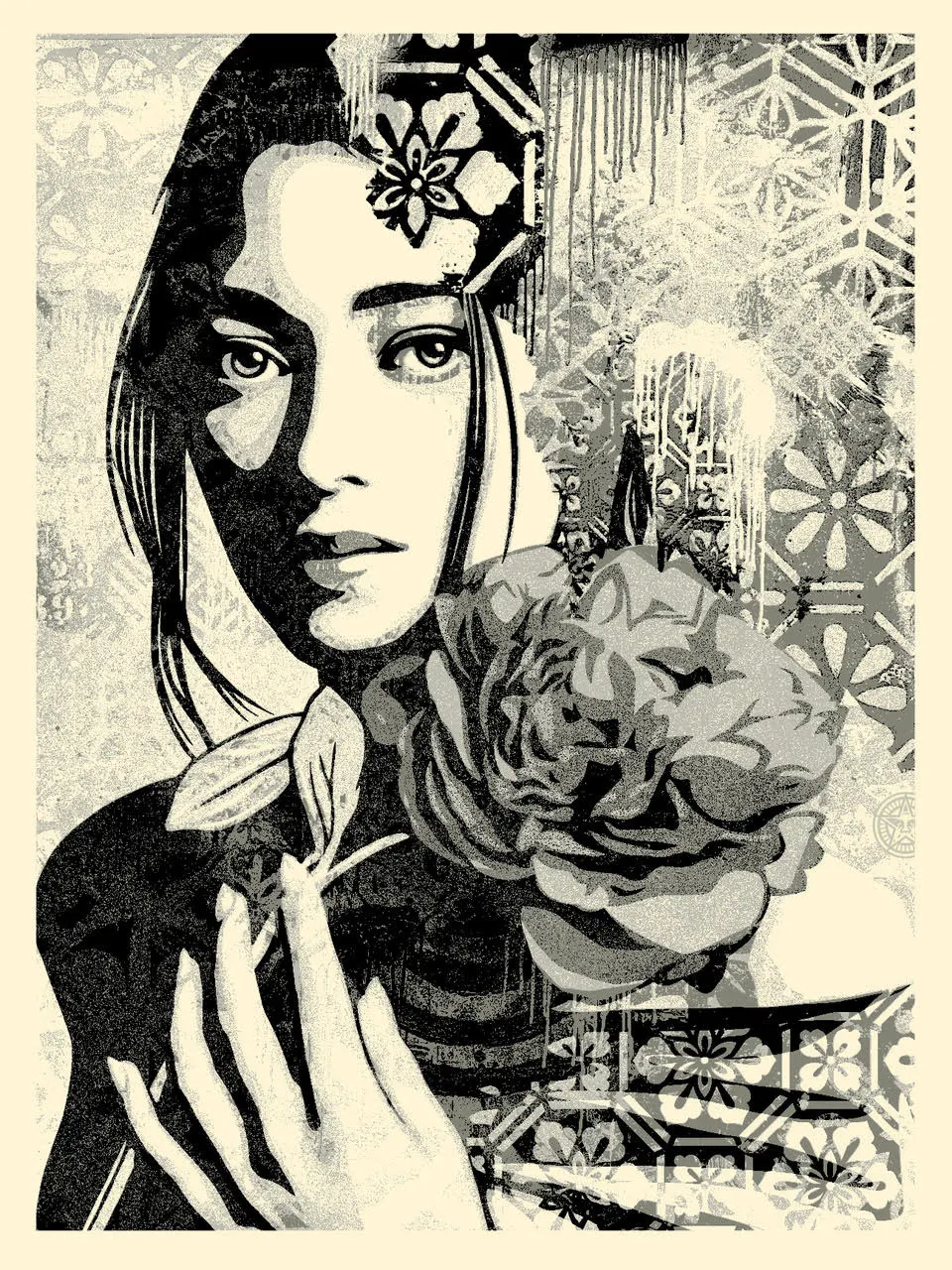 Incarnation (silver), by Shepard Fairey, 2024