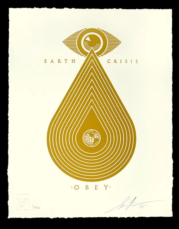 Earth Crisis Letterpress, by Shepard Fairey, 2016