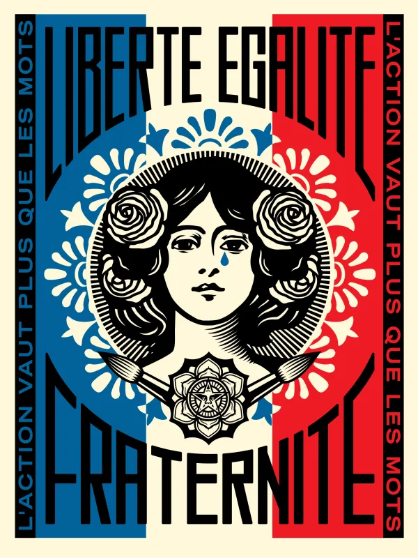 Marianne: L’action Vaut Plus Que Les Mots, by Shepard Fairey, 2021