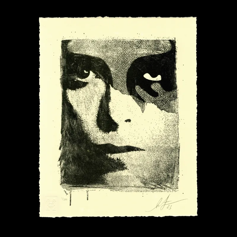 A Cracked Icon Letterpress⁠, by Shepard Fairey, 2023