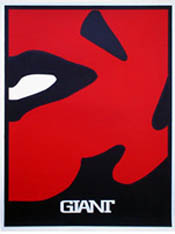 Four Panel Red Face – Lower Right, by Shepard Fairey, 1997
