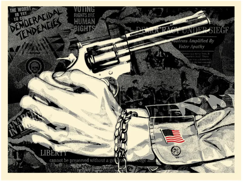 Democracidal Tendencies, by Shepard Fairey, Edward Colver, 2024