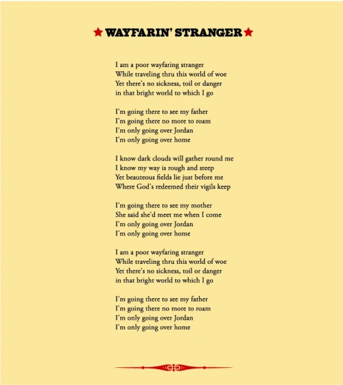 Wayfarin’ Stranger, by Shepard Fairey, 2012
