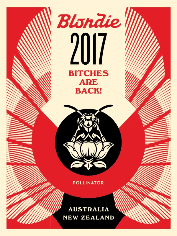 Bitches Are Back!, by Shepard Fairey, 2017