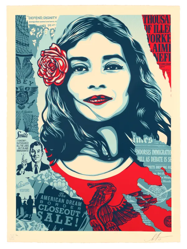 Defend Dignity, by Shepard Fairey, 2019