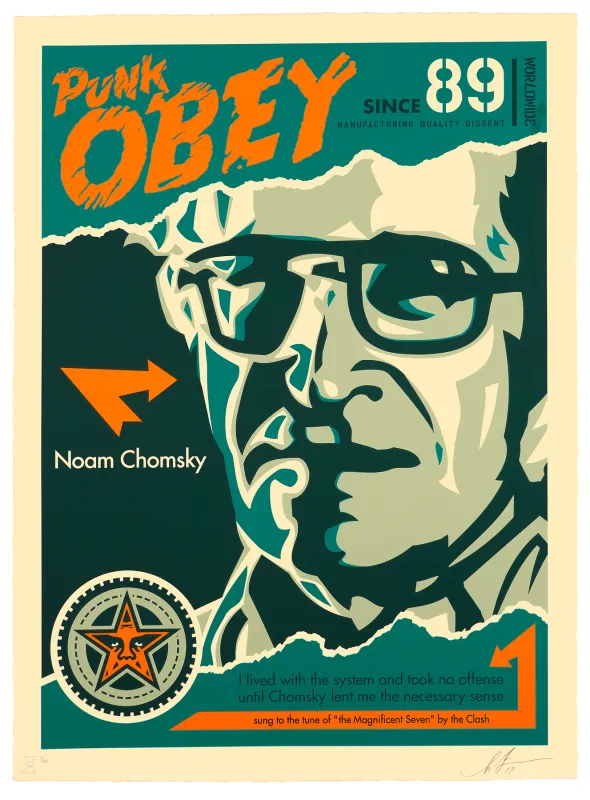Chomsky, by Shepard Fairey, 2019