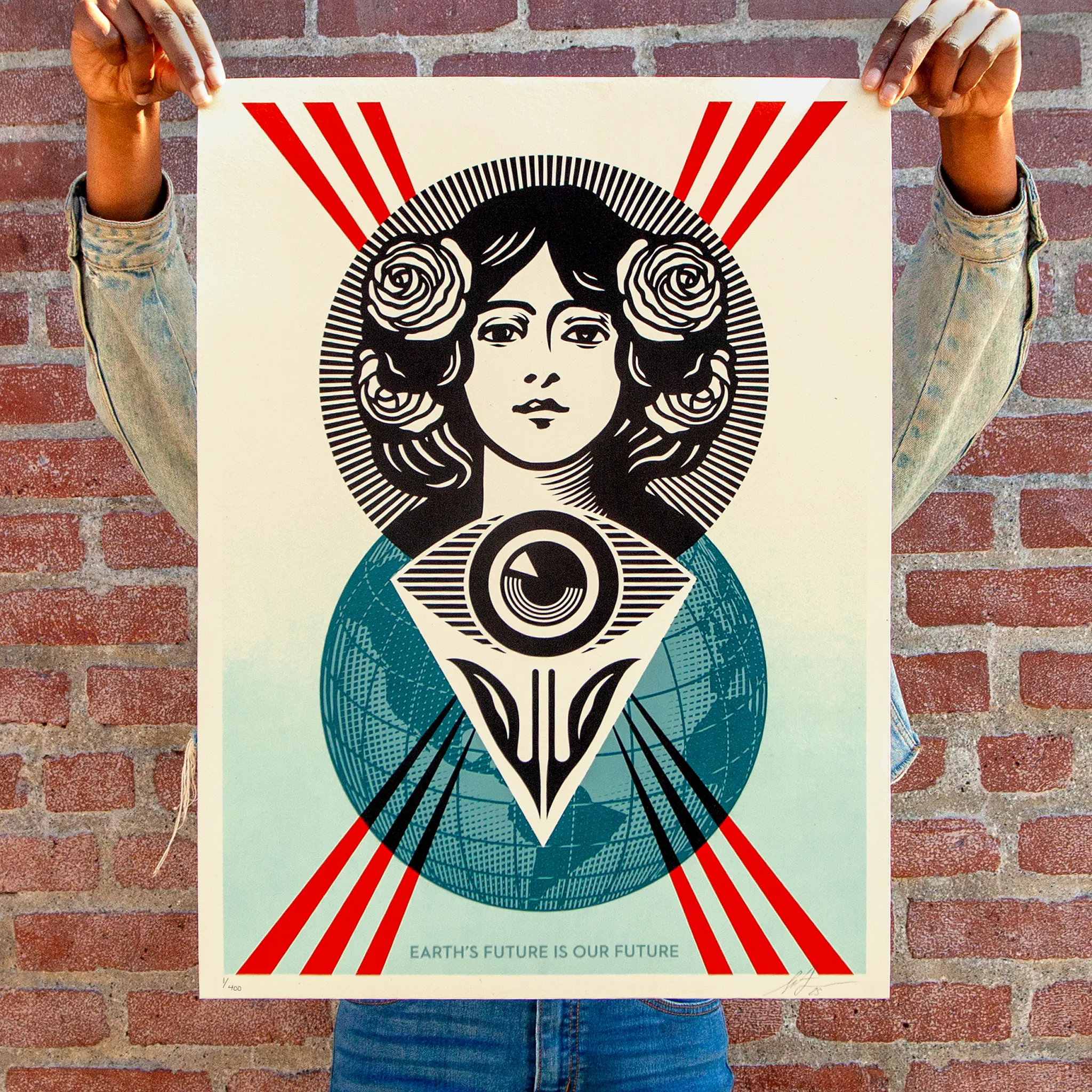 Earth’s Future Is Our Future, by Shepard Fairey, 2025