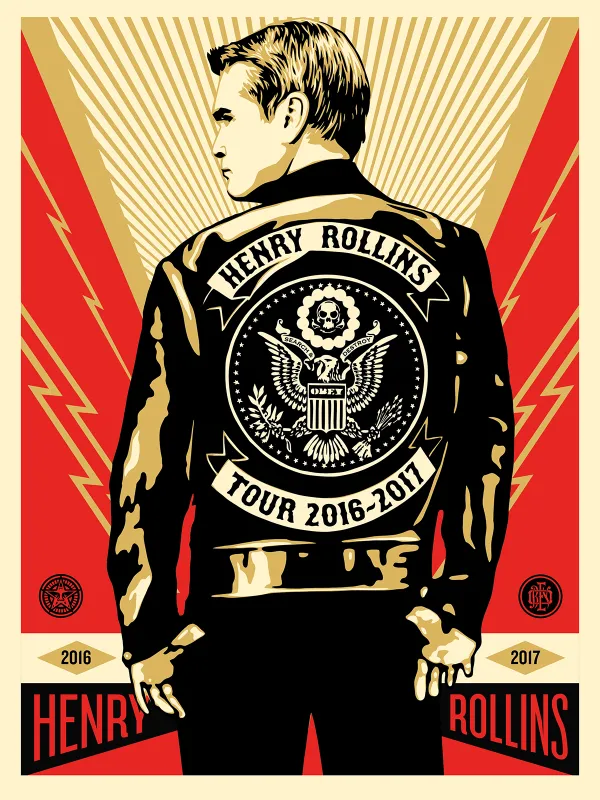 Henry Rollins Tour 2016, by Shepard Fairey, 2016