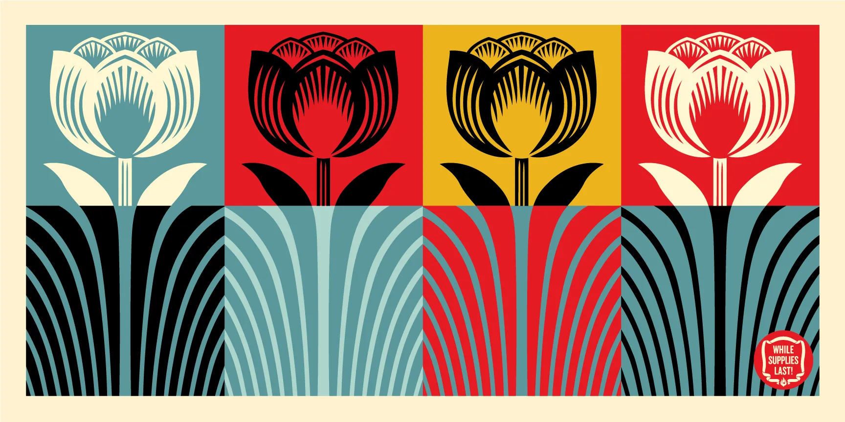 While Supplies Last!, by Shepard Fairey, 2023