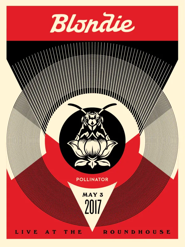 Live At The Roundhouse (red), by Shepard Fairey, 2017