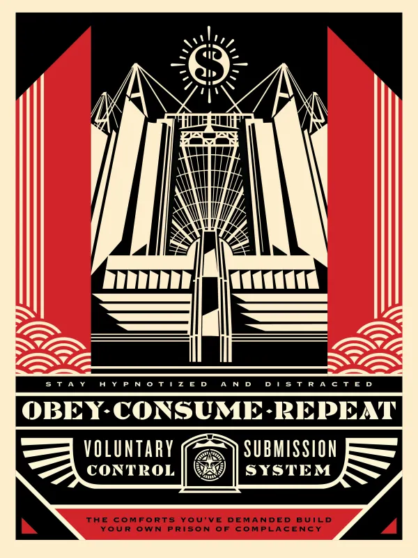 Church Of Consumption, by Shepard Fairey, 2017
