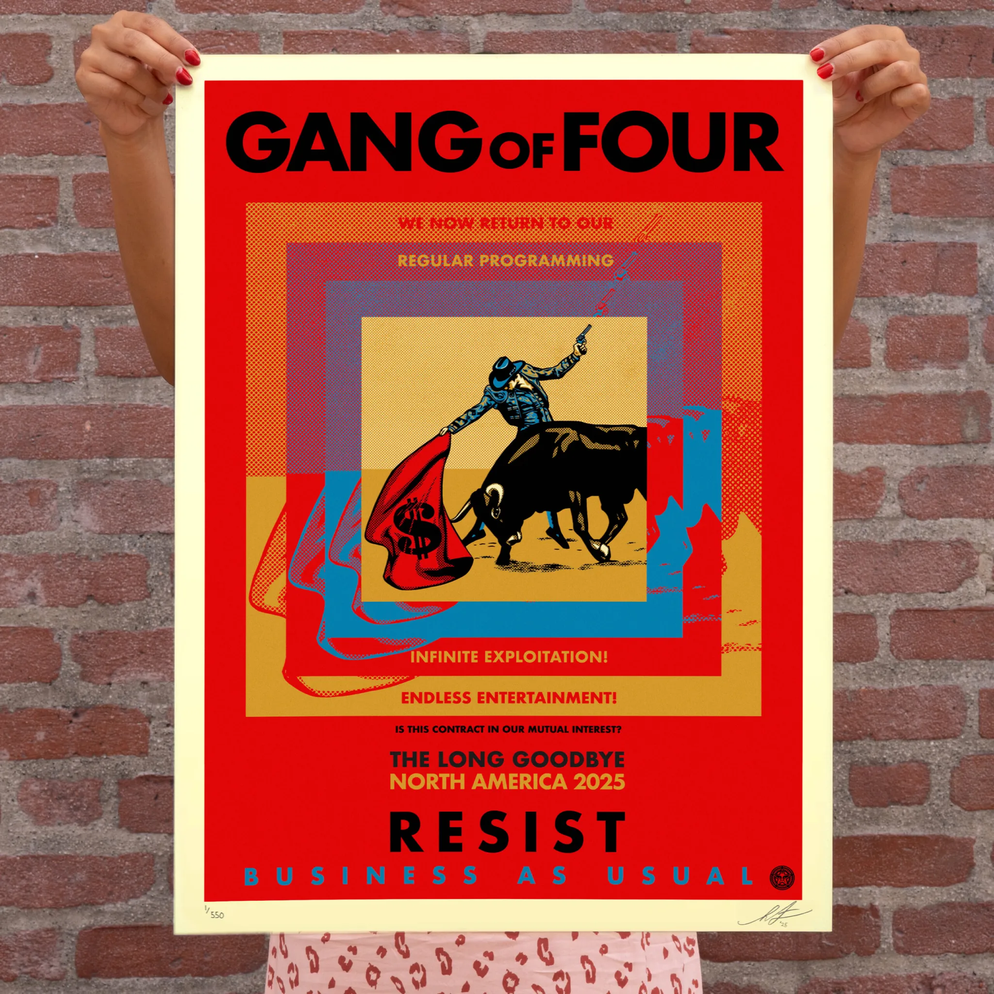 Gang Of Four, by Shepard Fairey, 2025