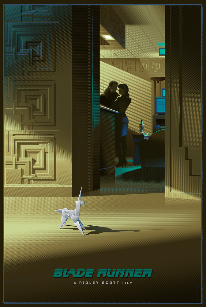 Blade Runner (Memories in green - Variant), by Laurent Durieux thumbnail 2