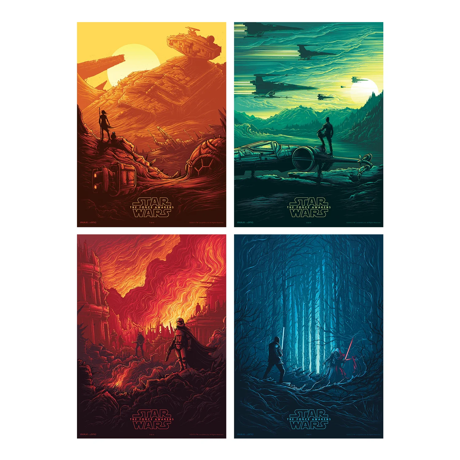 Star Wars Vii/Viii/Ix - Sequel Trilogy Pack, by Dan Mumford thumbnail 3