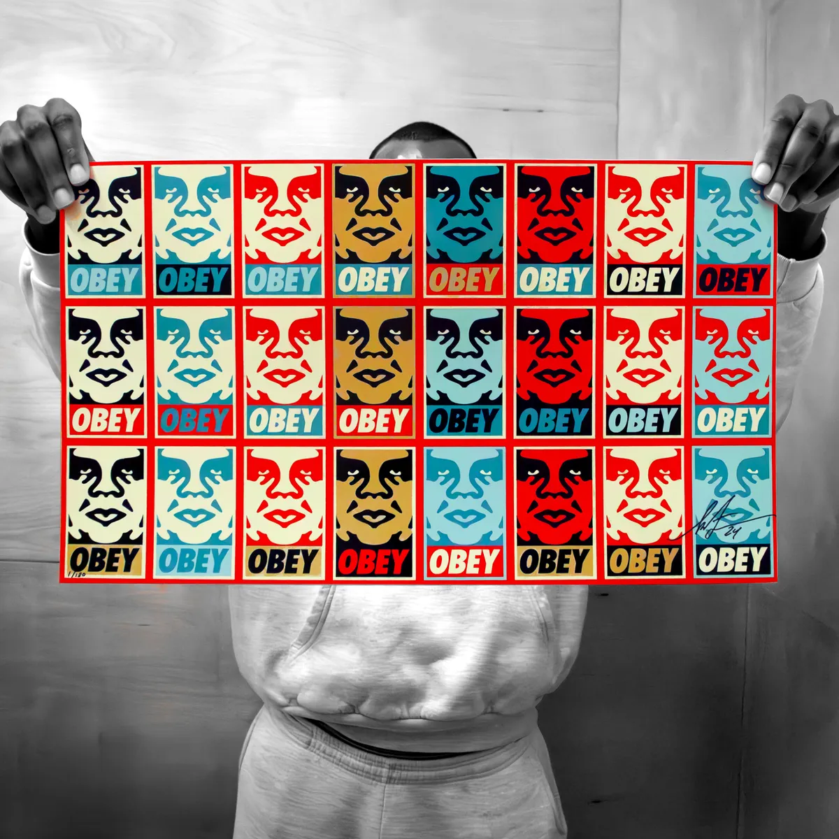 Icon Stickers (repetition With Variation), by Shepard Fairey, 2024