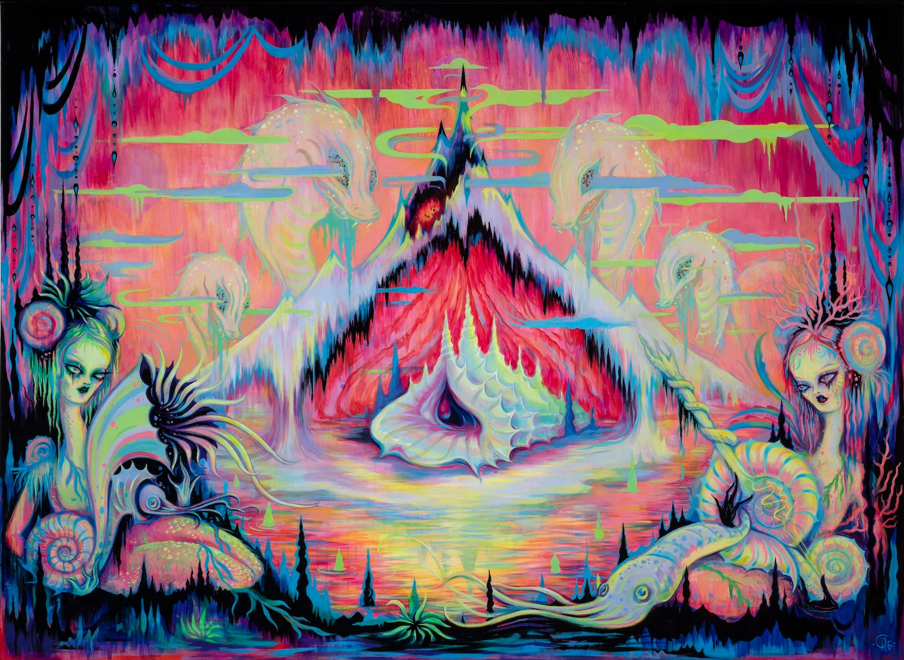 Serpents of the Abyss, by Camille Rose Garcia