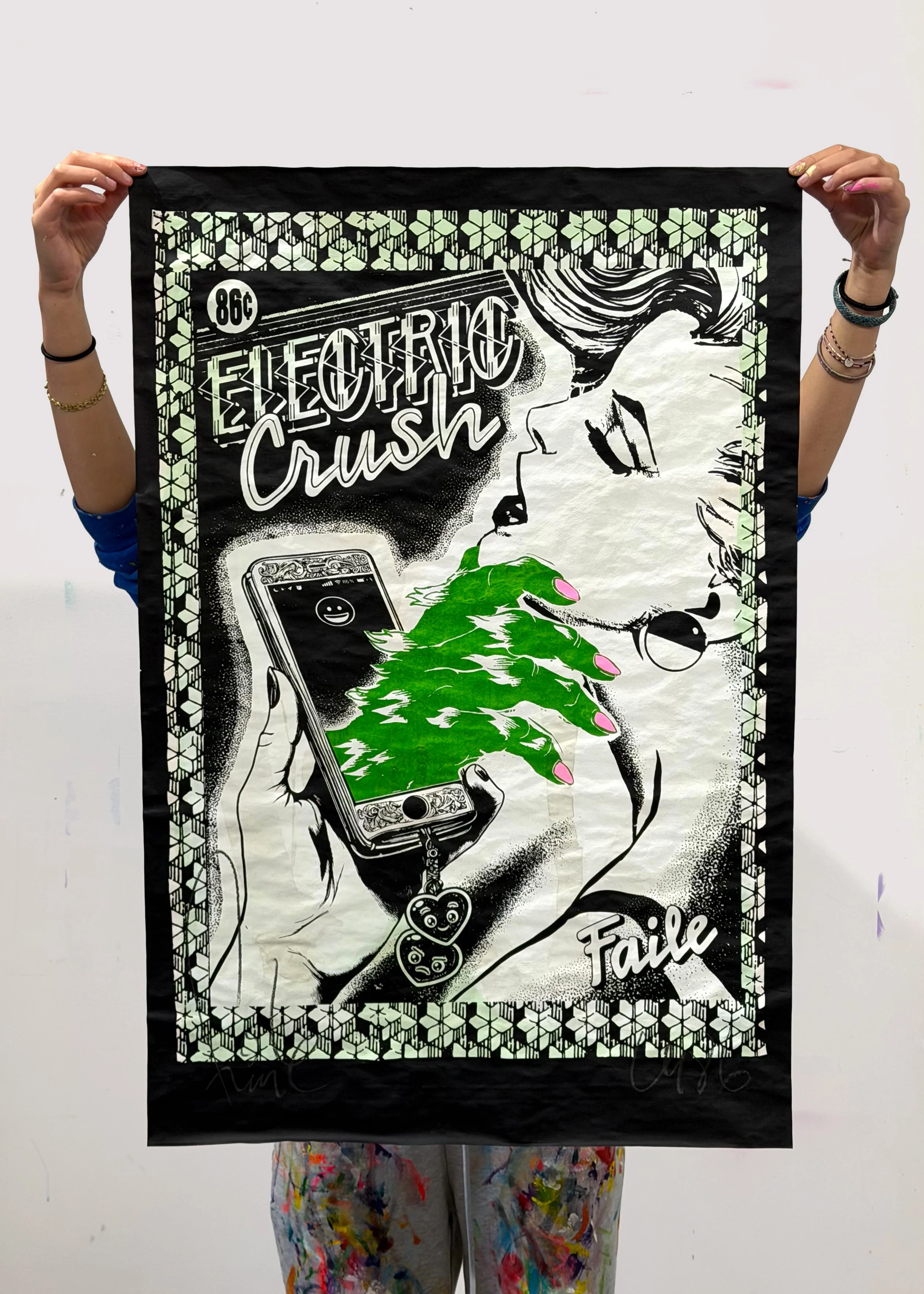 Electric Green Crush Street, by Faile thumbnail 3