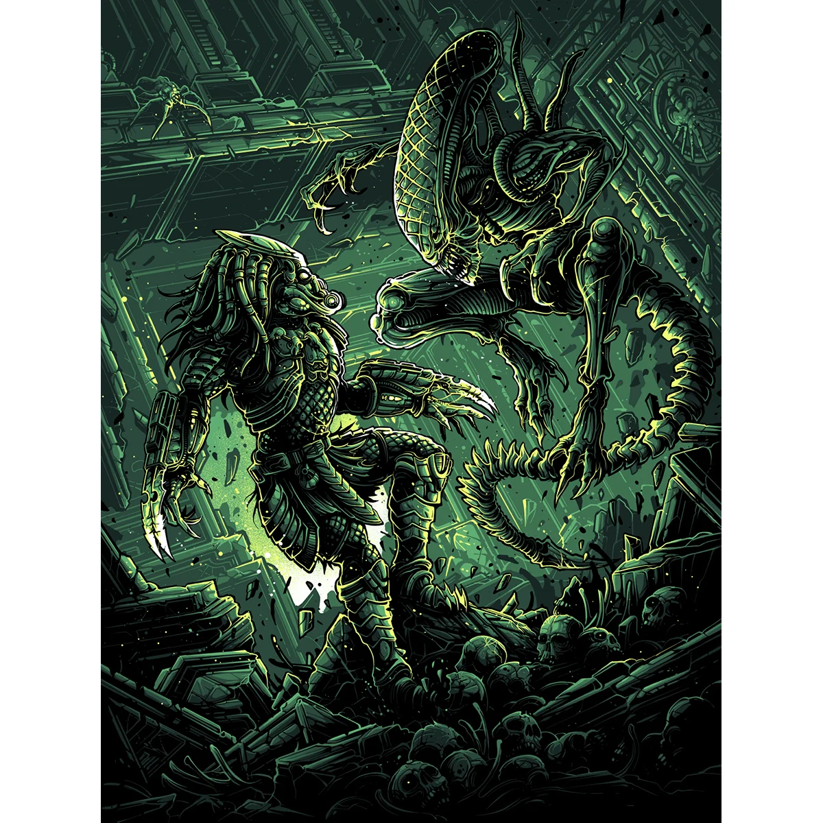 Whoever Wins, We Lose - Glow in the dark, by Dan Mumford