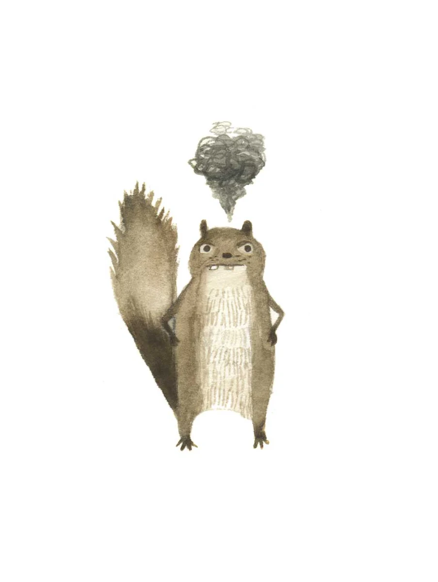 Outraged Squirrel, by Diana Sudyka