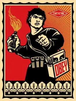 Molotov Man, by Shepard Fairey, 2006
