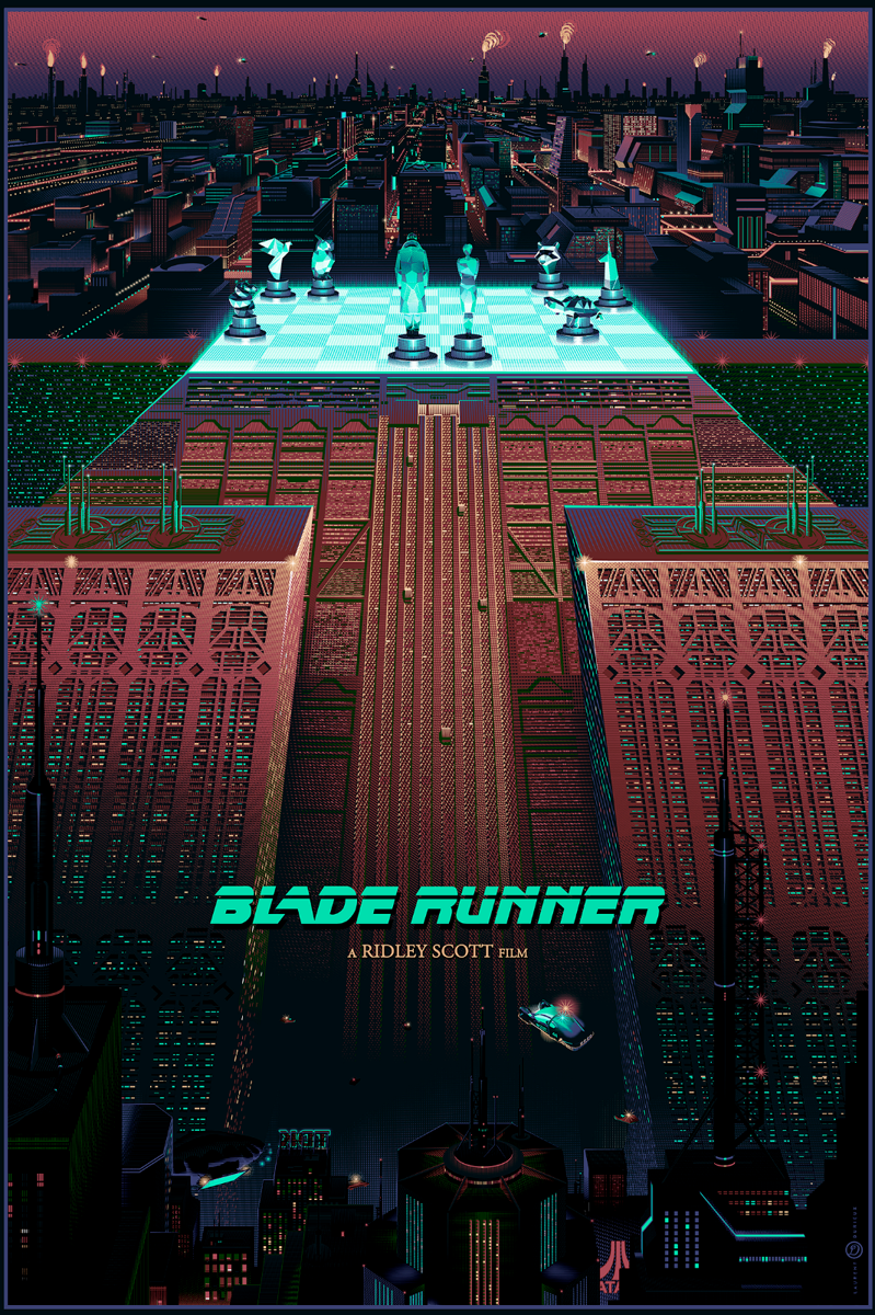Blade Runner (Chess at Tyrell Corp) Variant, by Laurent Durieux