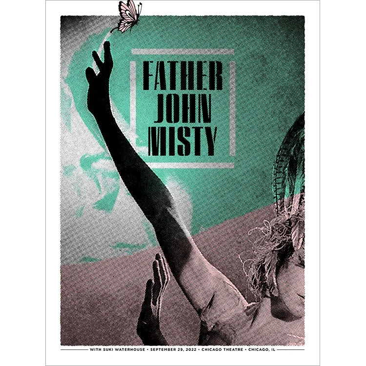 Father John Misty Chicago, by Aesthetic Apparatus, 2022