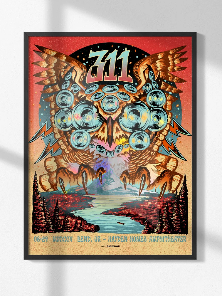 311 Bend Oregon Red Variant Rainbow Foil AP, by Munk One thumbnail 3