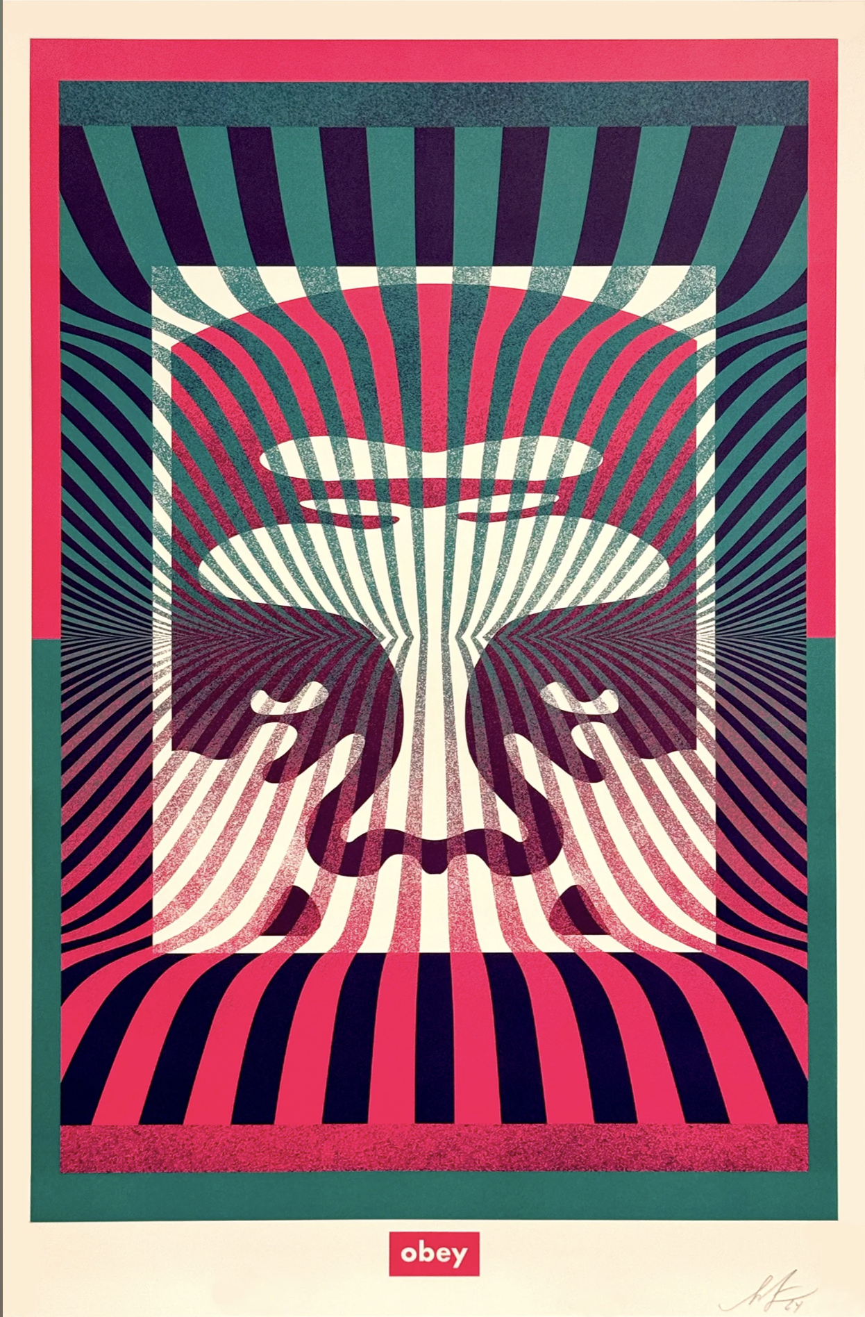 Op Art Icon Offset Lithograph, by Shepard Fairey, 2025