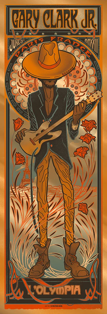 Gary Clark Jr. Paris Gold Foil AP, by Munk One thumbnail 2