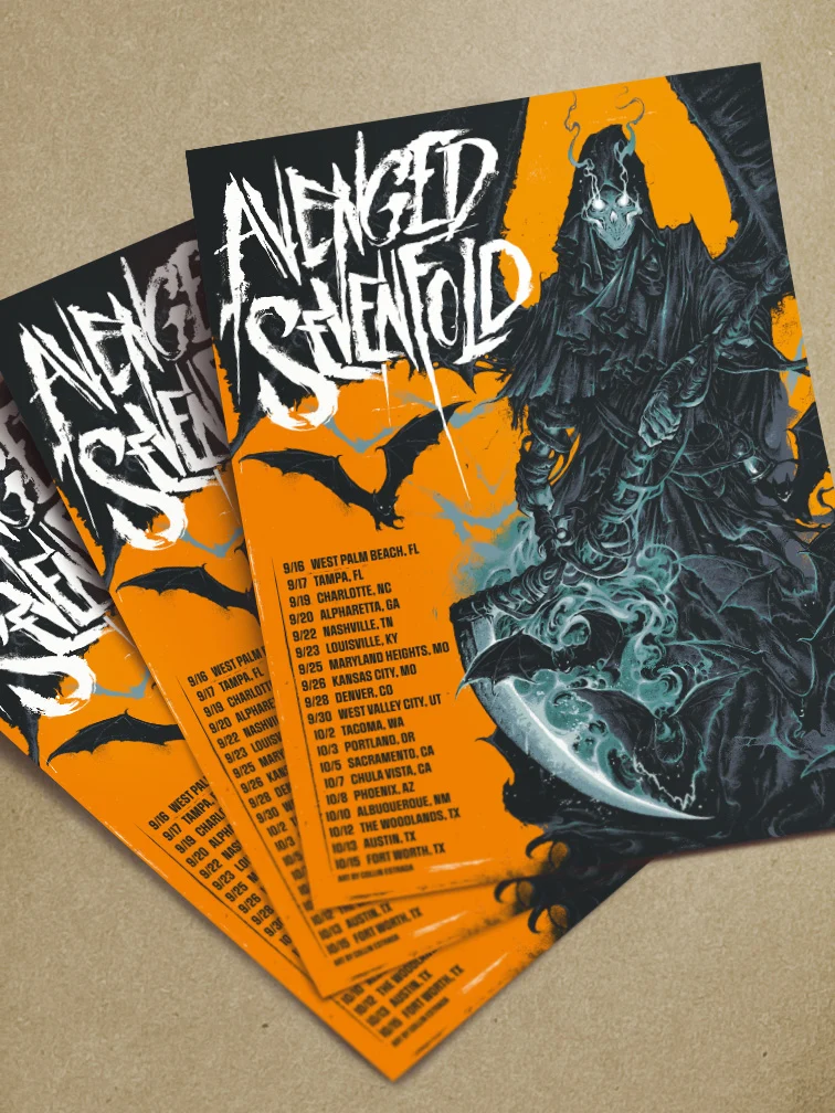 Avenged Sevenfold Leg 2 Orange Variant AP, by Collin Estrada thumbnail 3