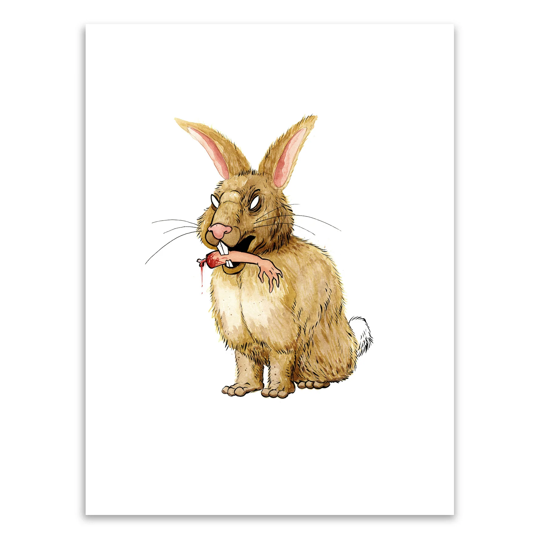 Rabbit Original Art, by Alex Pardee thumbnail 2