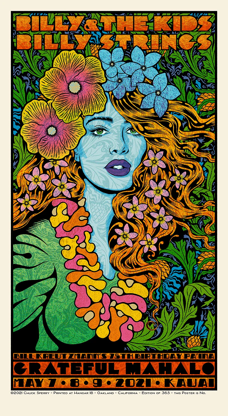 Grateful Mahalo, by Chuck Sperry, 2021