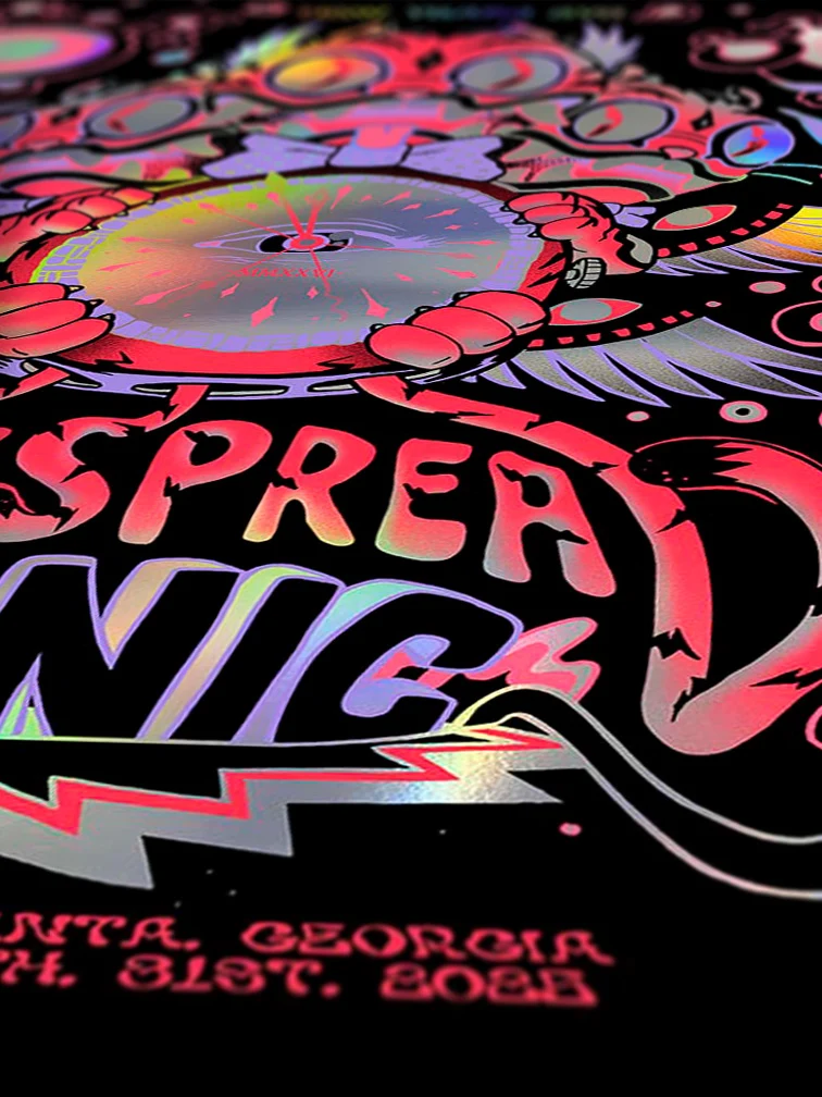 Widespread Panic Nye Atlanta Variant Rainbow Foil AP, by Munk One thumbnail 2